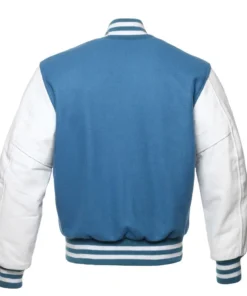 Light Blue and White Varsity Jacket