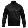 Los Angeles Dodgers Triple Black Satin Varsity Jacket