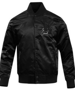 Los Angeles Dodgers Triple Black Satin Varsity Jacket