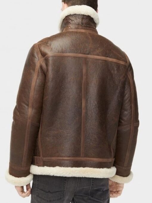 Men Aviator Shearling Leather Jacket