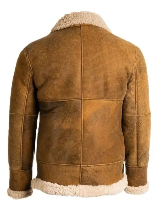 Men B3 Brown Shearling Aviator Jacket