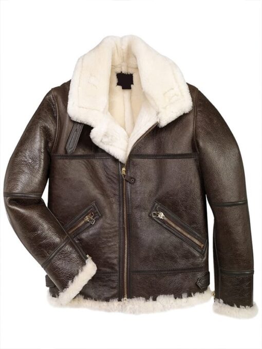 B3 Bomber Shearling Black Hoodie Jacket