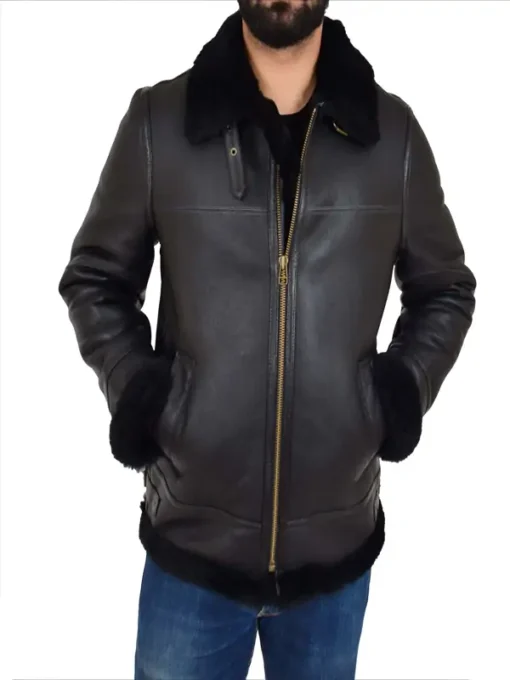 Men Black B3 Aviator Jacket