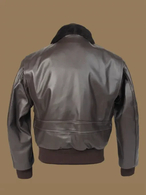 Men Brown Airforce Leather Jacket