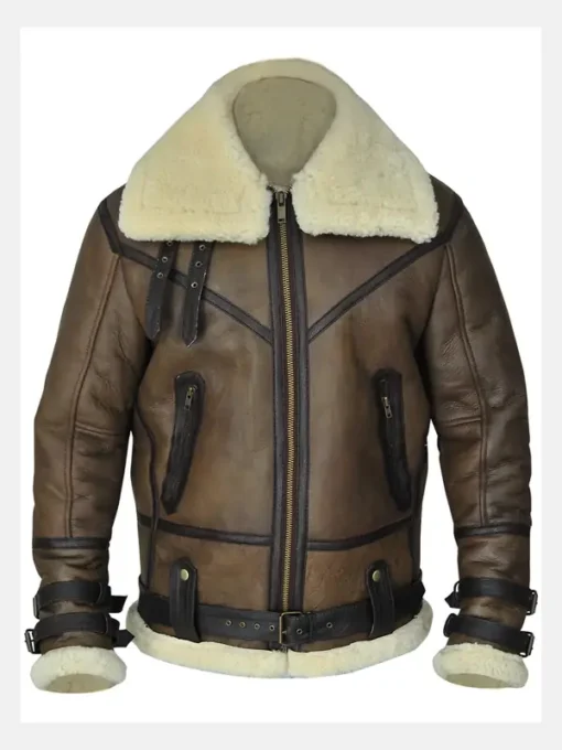 B3 Bomber Aviator Shearling Jacket