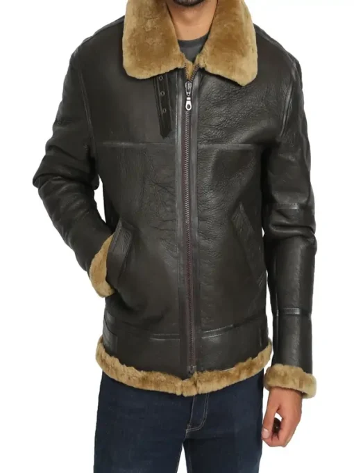 B3 Bomber Aviator Shearling Jacket