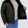 Men Sheepskin Bomber Leather Jacket