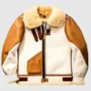 Men’s Aviator USAF Real Sheepskin Shearling Leather Jacket