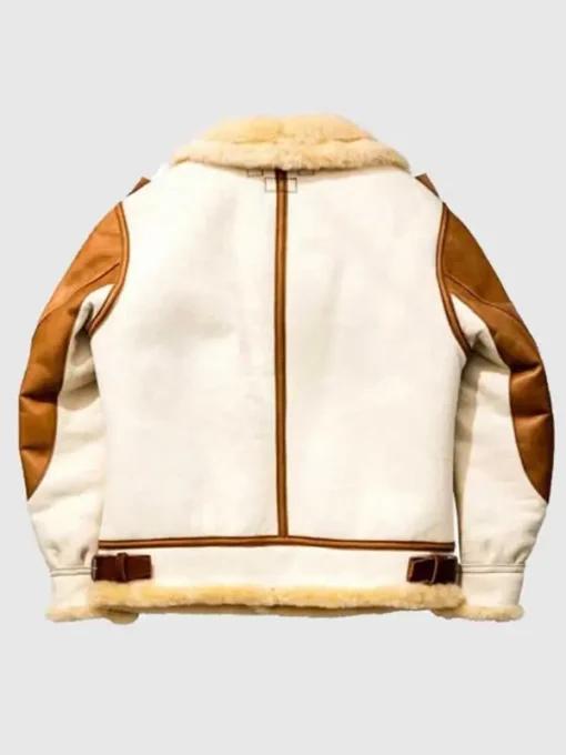 Men’s Aviator USAF Real Sheepskin Shearling Leather Jacket