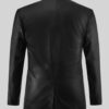 Black Leather Blazer For Mens