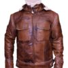 Mens WW2 B3 Shearling Fur Real Leather Aviator Jacket