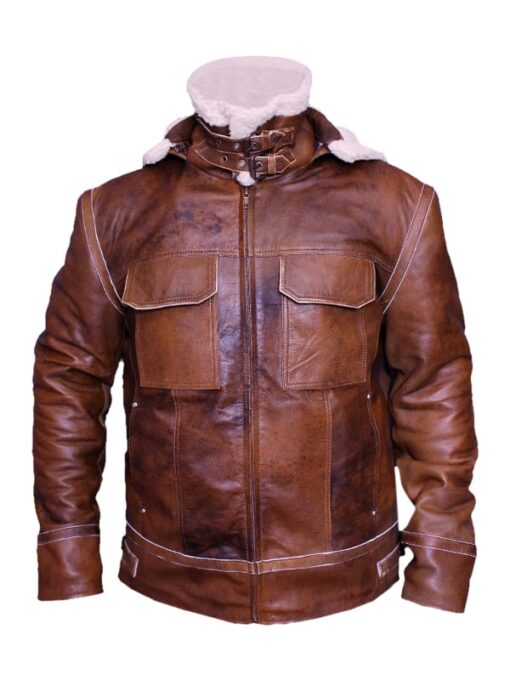 Mens WW2 B3 Shearling Fur Real Leather Aviator Jacket