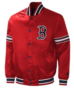 Boston Red Sox Starter Midfield Satin Varsity Jacket