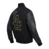 MLB Los Angeles Dodgers Black Varsity Jacket
