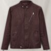 Motorad Burgundy Biker Leather Jacket