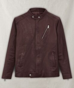 Motorad Burgundy Biker Leather Jacket