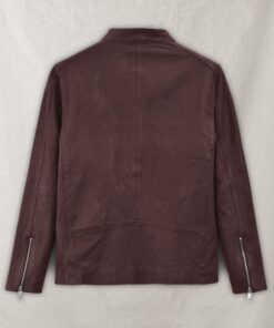 Motorad Burgundy Biker Leather Jacket