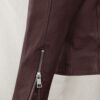 Motorad Burgundy Biker Leather Jacket