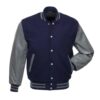 Navy and Grey Varsity Jacket