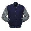 Navy and Grey Varsity Jacket