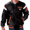 NFL Denver Broncos Leather Jacket