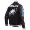 NFL Philadelphia Eagles Mashup Black Varsity Jacket