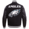 NFL Philadelphia Eagles Mashup Black Varsity Jacket