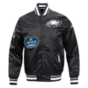 NFL Philadelphia Eagles Vintage OLD English Black Jacket