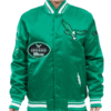 NFL Philadelphia Eagles Vintage OLD English Green Satin Jacket