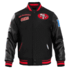 NFL San Francisco 49ers Retro Classic Black Varsity Jacket