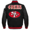 NFL San Francisco 49ers Retro Classic Black Varsity Jacket