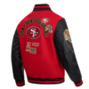NFL San Francisco 49ers Rib Wool Varsity Jacket