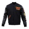 NFL Washington Commanders Black Varsity Jacket