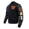 NFL Washington Commanders Black Varsity Jacket
