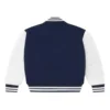 OVO Navy and White Varsity Jacket