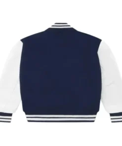 OVO Navy and White Varsity Jacket