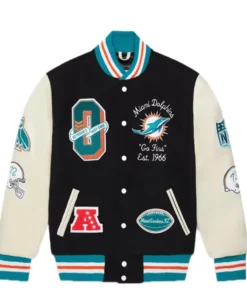 OVO x NFL Miami Dolphins Varsity Jacket