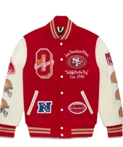 OVO x NFL San Francisco 49rs Varsity Jacket