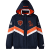 OVO x Starter Navy Chicago Bears Sideline Puffer Jacket