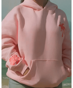 Palm Puff Pink Hoodie