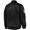 Philadelphia Eagles Black Satin Bomber Jacket