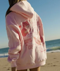 Pink Palm Puff To Live For The Hope Of It All Pink Hoodie