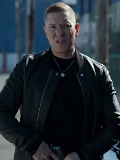 Power Book II Ghost Tommy Egan Black Leather Jacket