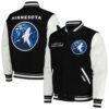 Pro Standard Black Minnesota Timberwolves 2023/24 Varsity Jacket