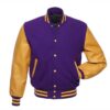 Purple and Gold Varsity Jacket