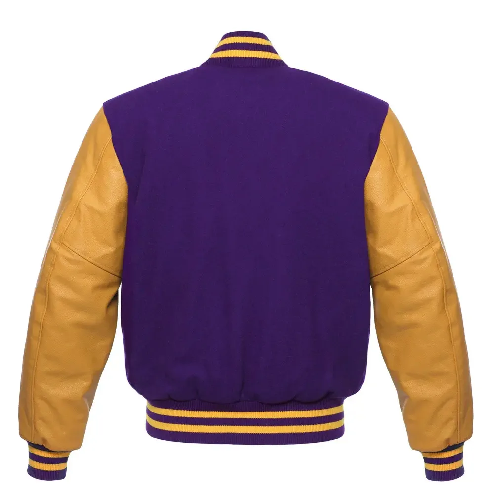 Purple and Gold Varsity Jacket