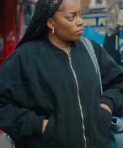 Queenie Dionne Brown Bomber Jacket