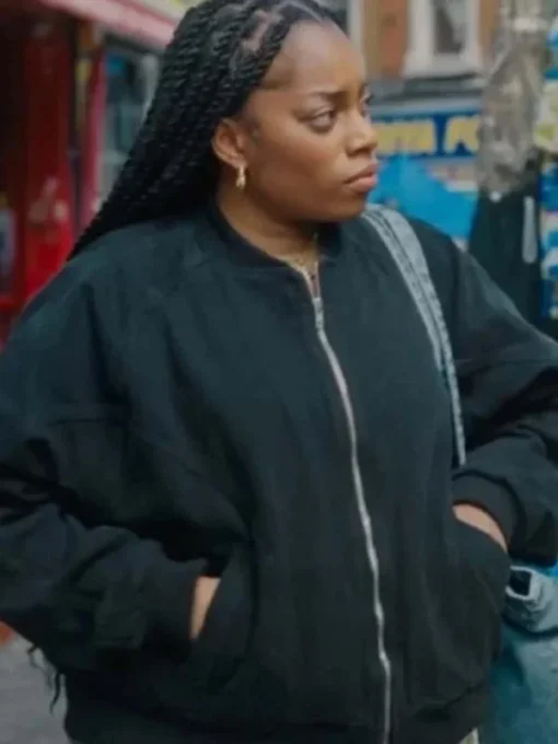 Queenie Dionne Brown Bomber Jacket