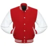 Red and White Varsity Jacket