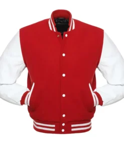 Red and White Varsity Jacket